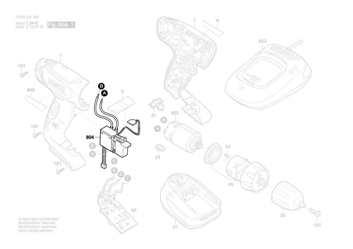 Interrupteur réf. 2 609 002 710 BOSCH